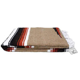 Autumn Earth Brown Baja Diamond Yoga Blanket